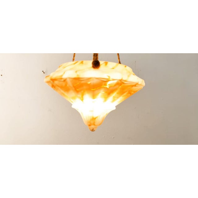 Murano Glass Suspension with Silk Rope Cables For Sale - Image 9 of 18