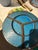 Vintage Blue Partitioned Plate For Sale - Image 3 of 4