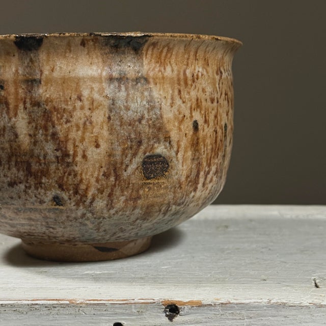 1970s Vintage Abstract Expressionist Drip Glaze Ceramic Bowl, Signed For Sale - Image 5 of 7