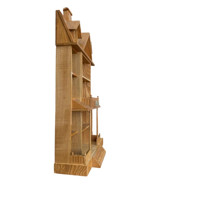 Vintage 1989 Enesco Small Wonders Wooden Display House for Christmas Ornaments This vintage Christmas miniature ornament...