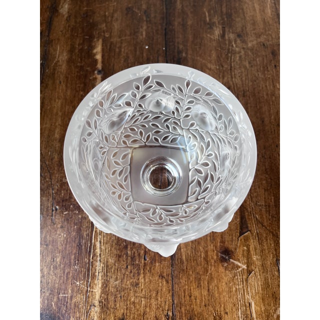 Lalique Elisabeth Vase in Clear and Frosted Crystal by Marc Lalique For Sale In Dallas - Image 6 of 8