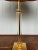 Vintage Table Lamp with Lampshade in Glass and Brass, 1980s For Sale - Image 6 of 13