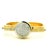 1990s Italian 14k Gold 3.38 Carat Diamond Pavé Dome Bangle Bracelet For Sale - Image 14 of 18