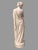Art Nouveau Antique Victorian 13.5" Art Nouveau Figural Parian Statue of a Robed Maiden Signed W.H.Goss For Sale - Image 3 of 7