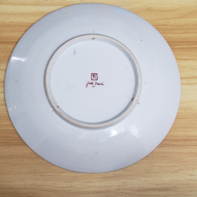 Gorgeous Antique Gold Imari Hand Painted Japanese Plate, 10" Diameter For Sale - Image 4 of 8