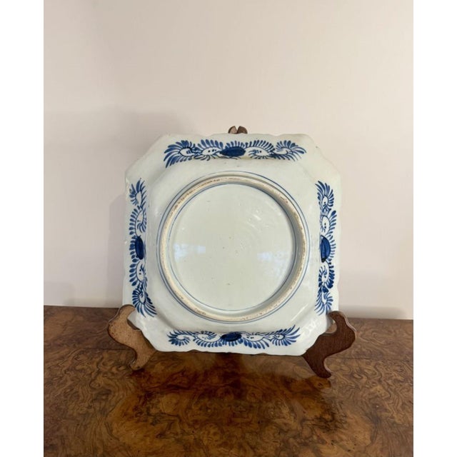 1900 - 1909 Large Antique Japanese Imari Square Plate, 1900 For Sale - Image 5 of 6