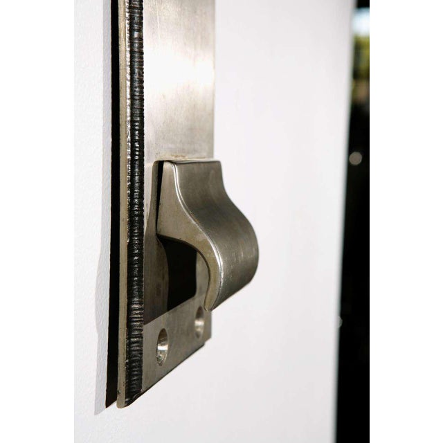 1960s Cast Nickel-Plated Doorplates For Sale - Image 5 of 6