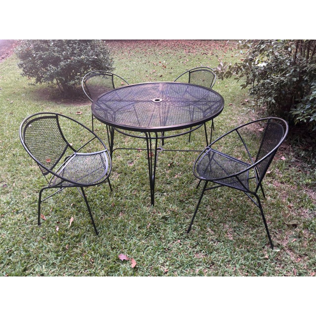Metal Mid 20th Century Tempestini Radar Hoop Chairs - Restored, 2 Pieces, Attributed For Sale - Image 7 of 8