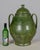 1920s Portuguese Green Glazed Earthenware Lidded Jar For Sale - Image 5 of 13