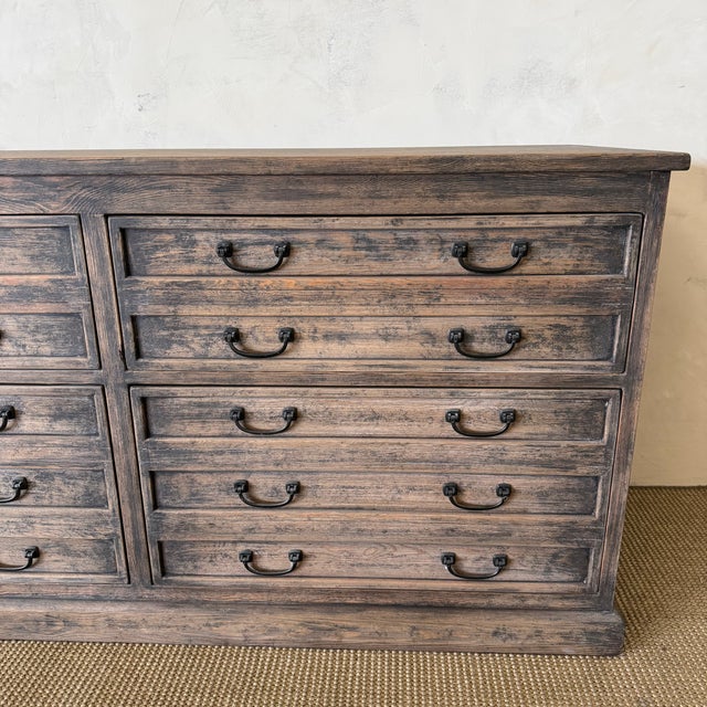 Contemporary Daphne 4 Drawer Reclaimed Pine Dresser For Sale - Image 3 of 9
