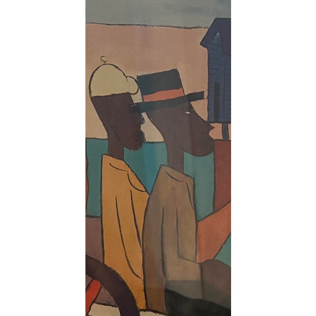 Black Framed William H. Johnson ‘Going to Church’ Folk Art Reproduction Print For Sale - Image 8 of 11