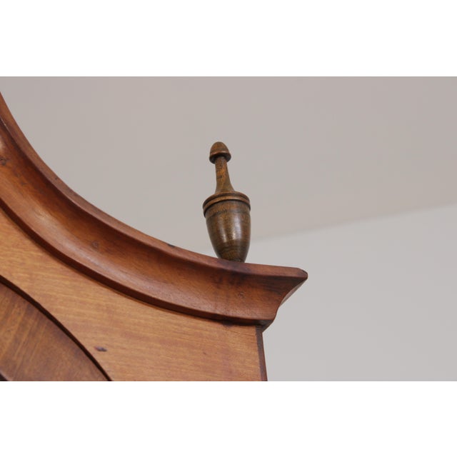 Period American Cherry Tall Cased Grandfather Clock For Sale - Image 12 of 18