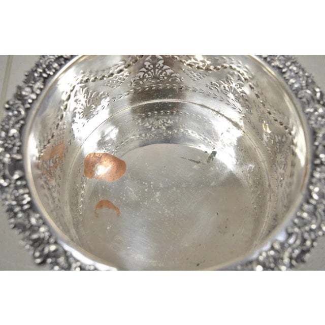 Antique English Sheffield Sterling Silver Mounted Champagne Wine Bottle Coaster For Sale In Philadelphia - Image 6 of 13