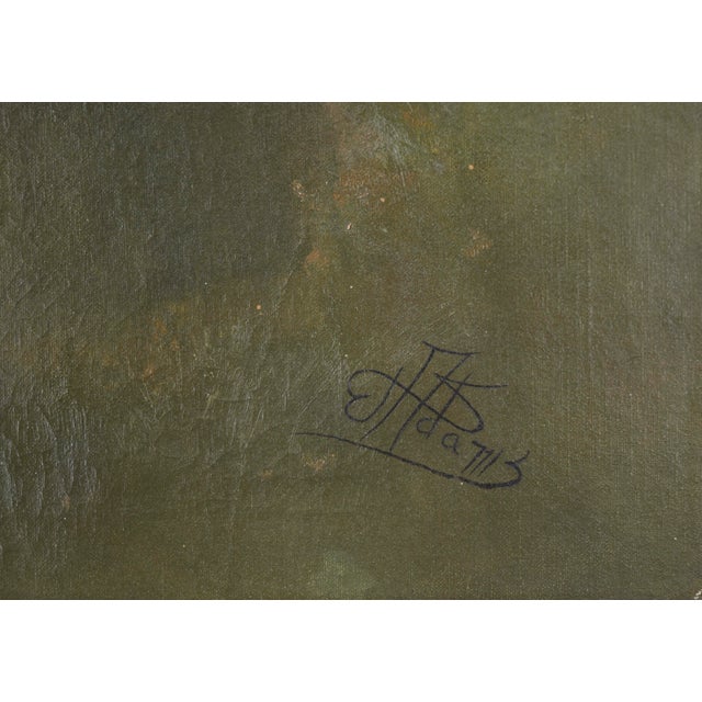 Late 19th Century Tonalist Landscape -- Afternoon by the Pond by Willis Seaver Adams For Sale In Monterey, CA - Image 6 of 8