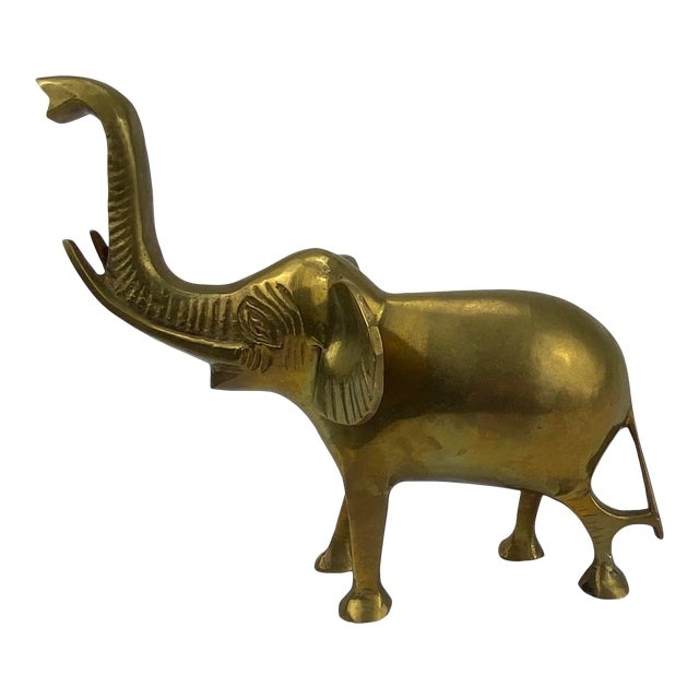Vintage Brass Elephant Figurine Chairish