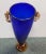 Up for sale is a Mitchell Gaudet Art Glass Cobalt/Amber Trophy Vase (New Orleans) (20th Century)! It measures 15 11/16"...