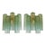 Contemporary Green “Tronchi” Murano Glass Wall Sconce in Venini Style - a Pair For Sale
