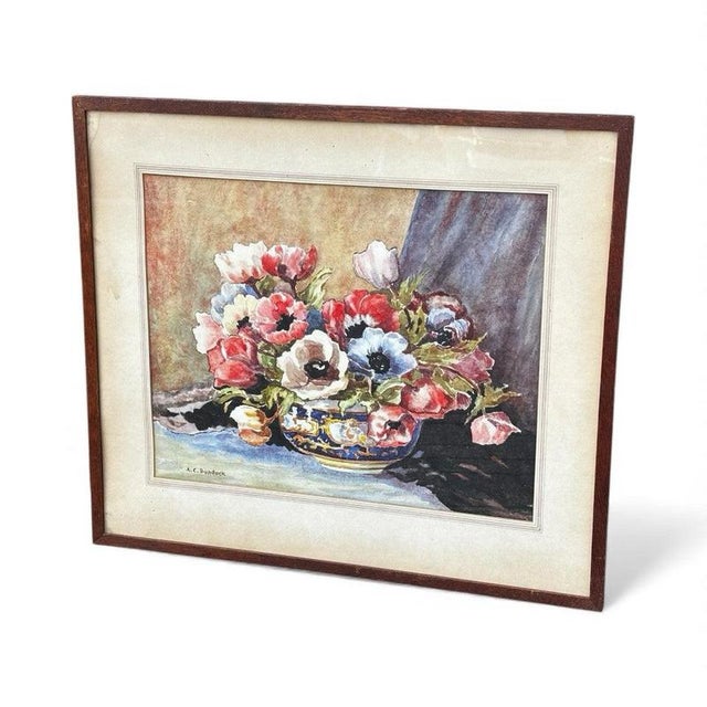A.C.Bundock, Still Life, Watercolour, 1955, Framed For Sale - Image 7 of 7