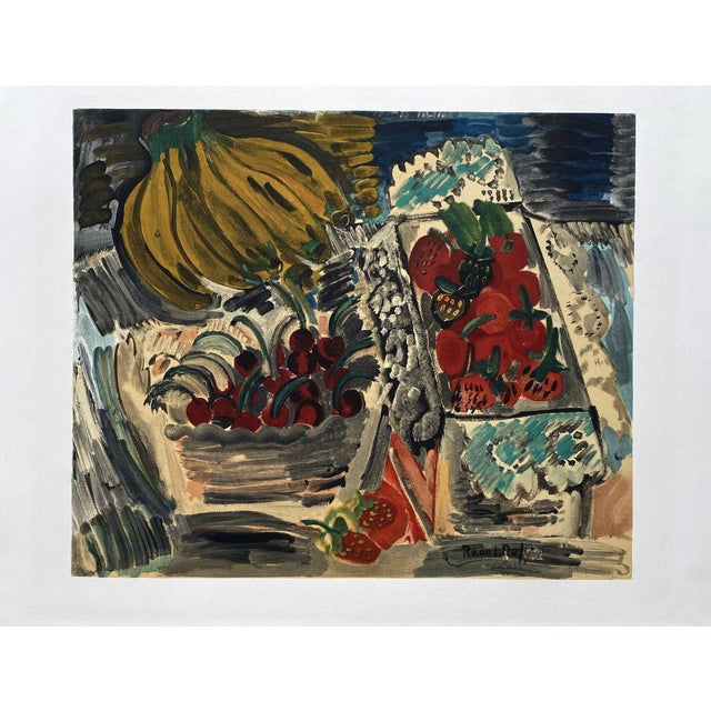 Raoul Dufy, Still Life with Fruits, Lithograph For Sale