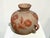Vintage Mexican Folk Art Pottery Vase With Hand-Painted Terracotta Florals For Sale In Miami - Image 6 of 10