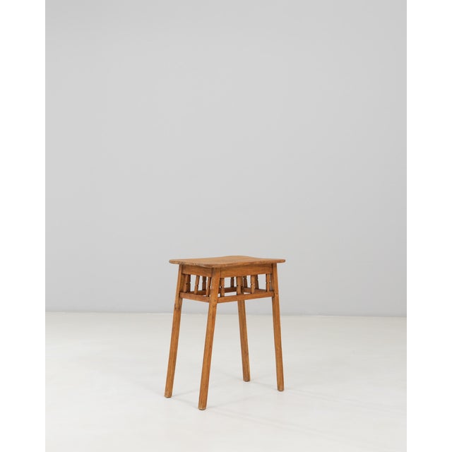1940s 1940s French Mid-Century Modern Wooden Side Table For Sale - Image 5 of 18