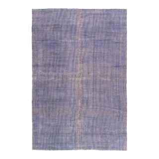 Pasargad DC Modern Light Blue Hand Knotted Vintage Rug For Sale