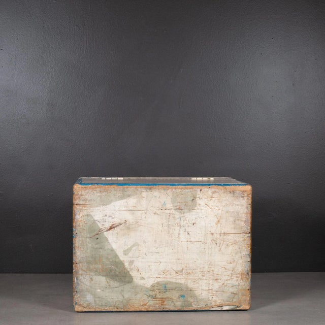Handmade Monogrammed Wooden Toolbox With Inner Tray C.1940 For Sale - Image 12 of 12