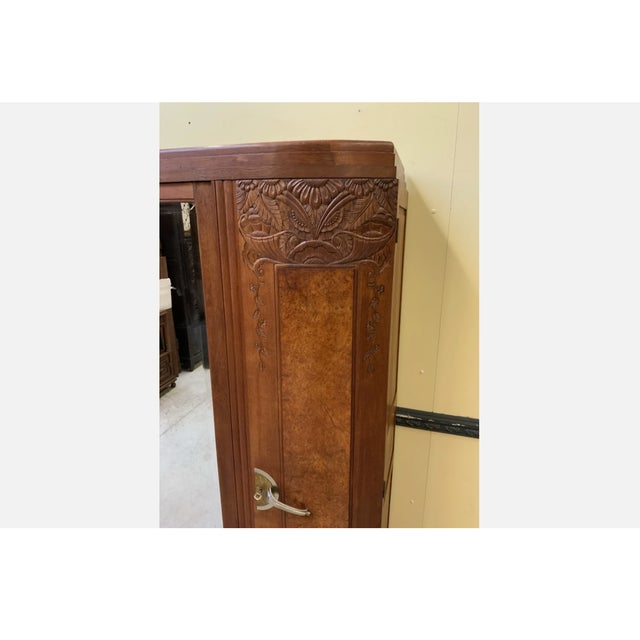 Vintage Art Deco Wardrobe, 1935 For Sale - Image 6 of 12