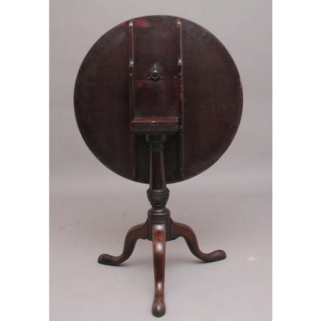 Antique Mahogany Tripod Table, 1770 For Sale - Image 6 of 9