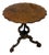 Antique Victorian Burr Walnut Scalloped Side Table, 1860 For Sale