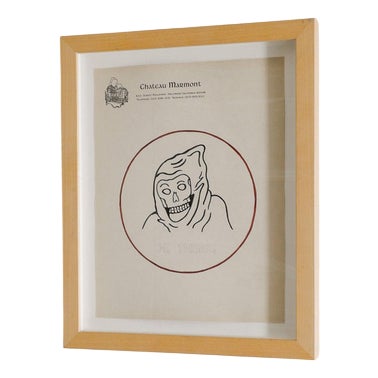 Wes Lang, Hi There from the Chateau Marmont Series, 2009, Ink Drawing on Paper For Sale