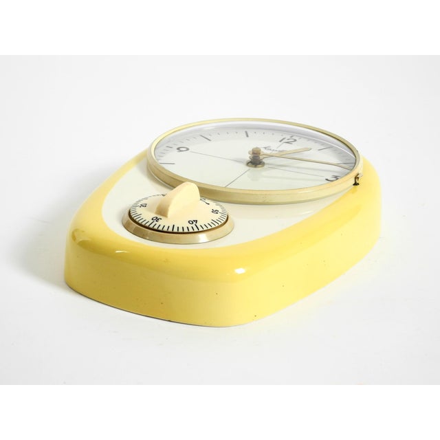 Mid-Century Modern Wall Clock by Mauthe with Glazed Ceramic Case, 1950s For Sale - Image 14 of 18