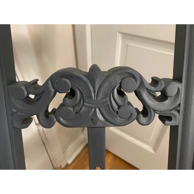 Vintage Carved Wood Art Display Easel For Sale - Image 4 of 10