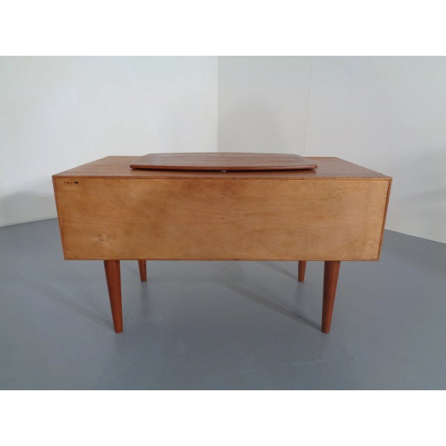 Brown Danish Teak Chest of Drawers with Rotatable Tray, 1960s For Sale - Image 8 of 18