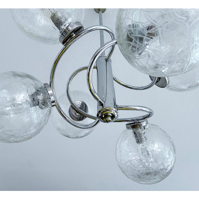 Metal Vintage Space Age Pendant Light, 1970s For Sale - Image 7 of 18