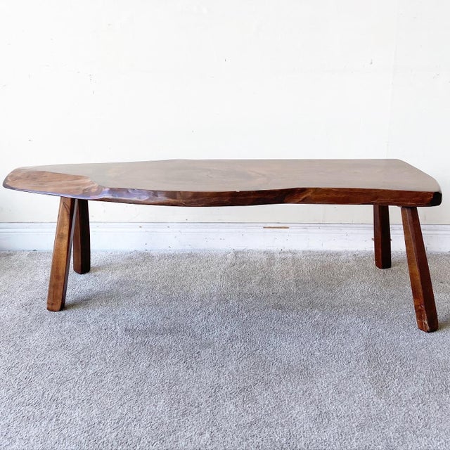 Mid Century Modern Live Edge Coffee Table Chairish
