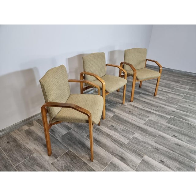 Czechoslovakian Armchairs by Ludvik Volak for Holes Tree, Set of 3 For Sale - Image 8 of 18