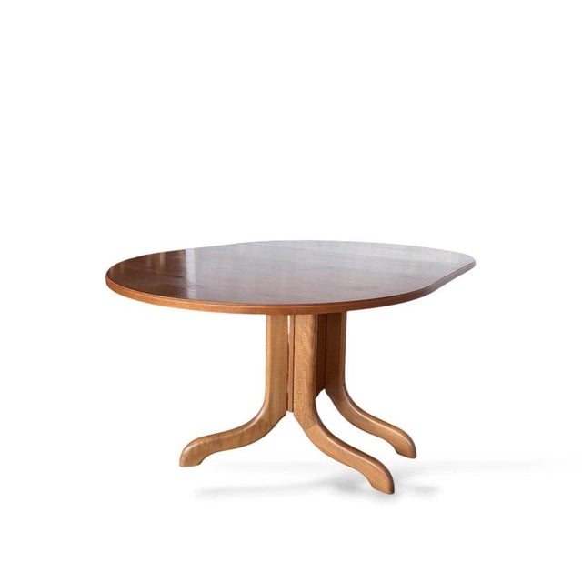 Wood Teak Drop-Leaf Dining Table from Morris of Glasgow For Sale - Image 7 of 10