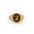 Late 19th Century 14k Gold Victorian Signet Ring With Arm Holding Sword Intaglio, Size 7 For Sale - Image 4 of 11