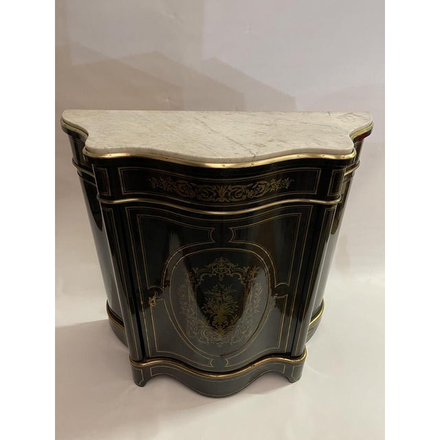 Black Blackened Wood Cabinet Napoléon 3 For Sale - Image 8 of 12