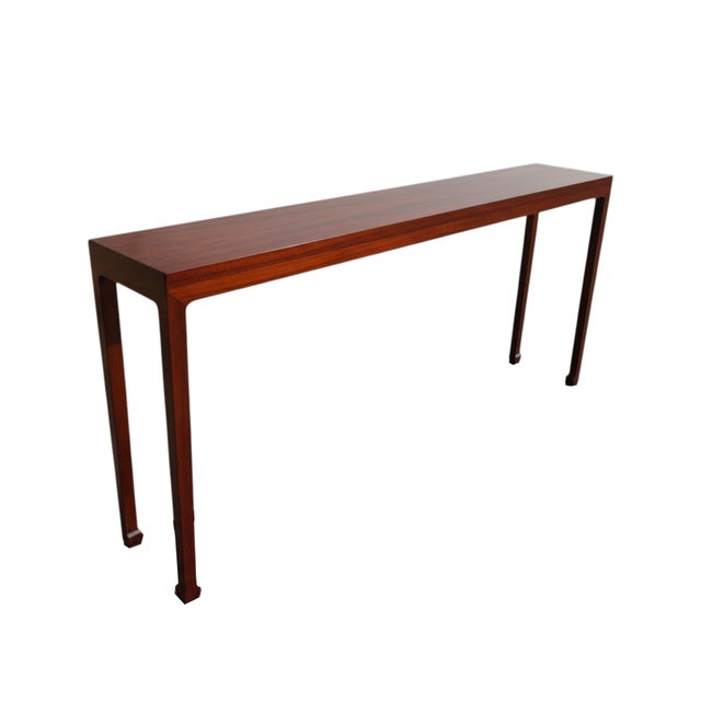 Contemporary 70" Long Minimalist Elm Console Table For Sale - Image 3 of 5