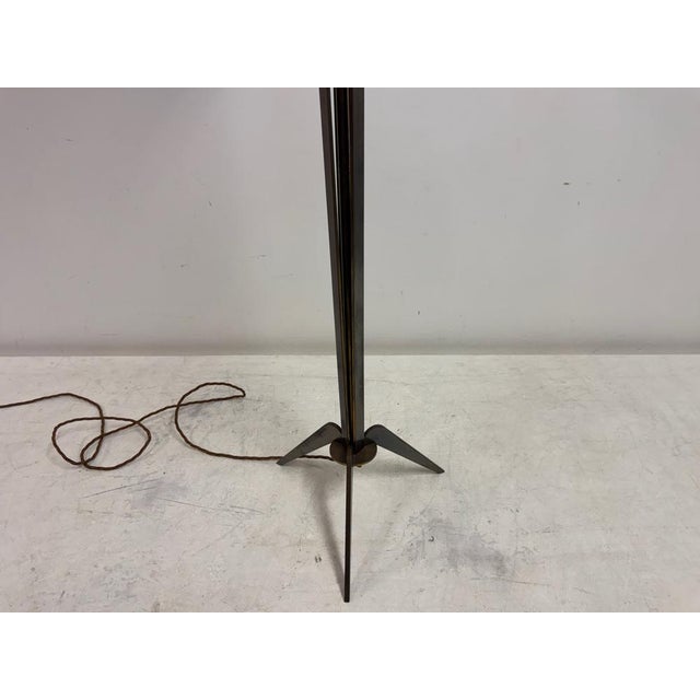 Mid-Century Modern Brass Floor Lamp with Tripod Base from Maison Jansen, 1960s For Sale - Image 11 of 17