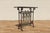 Gothic Antique Spanish Revival Entry Hall Table | Wrought Iron, Brass & Black Marble Console | Circa 1910 For Sale - Image 3 of 18