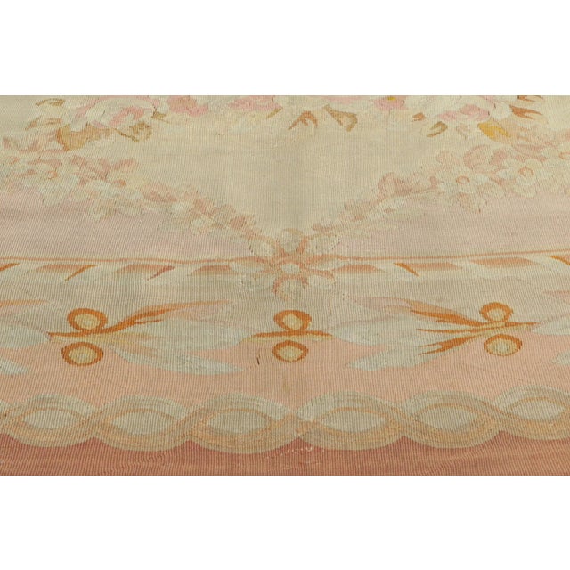 Beige Late 19th Century French Aubusson Rug, 13'07 X 21'02 For Sale - Image 8 of 12