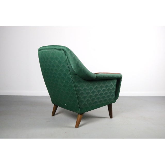 Kurt Østervig Danish Modern Lounge Chair with Walnut Arm Detail For Sale - Image 4 of 7