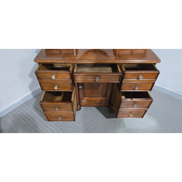 Victorian Mahogany Dressing Table, 1880 For Sale - Image 10 of 16