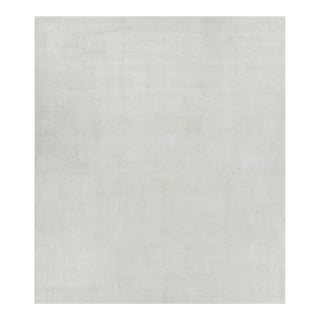 Rug & Kilim’s Oversized Textural Rug in White Tones and Striae - 13x15 For Sale