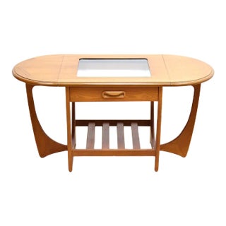 1970s Mid Century Teak Side Table With Leaves by G Plan For Sale