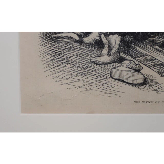 Black "The Watch on Christmas Eve" by Thomas Nast for Harper's Weekly C.1880s For Sale - Image 8 of 10