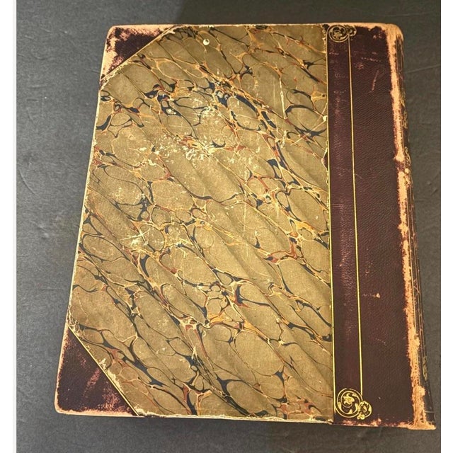 Brown Antique Irish History Book - Scenery and Antiquities of Ireland - 1841 -Bartlett | Antique Leather Bound Book For Sale - Image 8 of 8